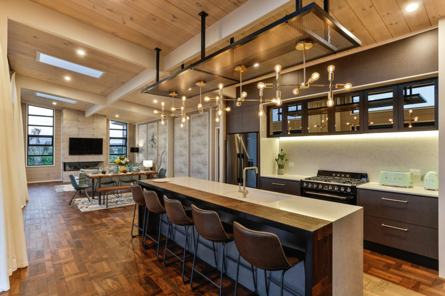 Lockwood Design and Build Kitchen with Custom Light Fixtures