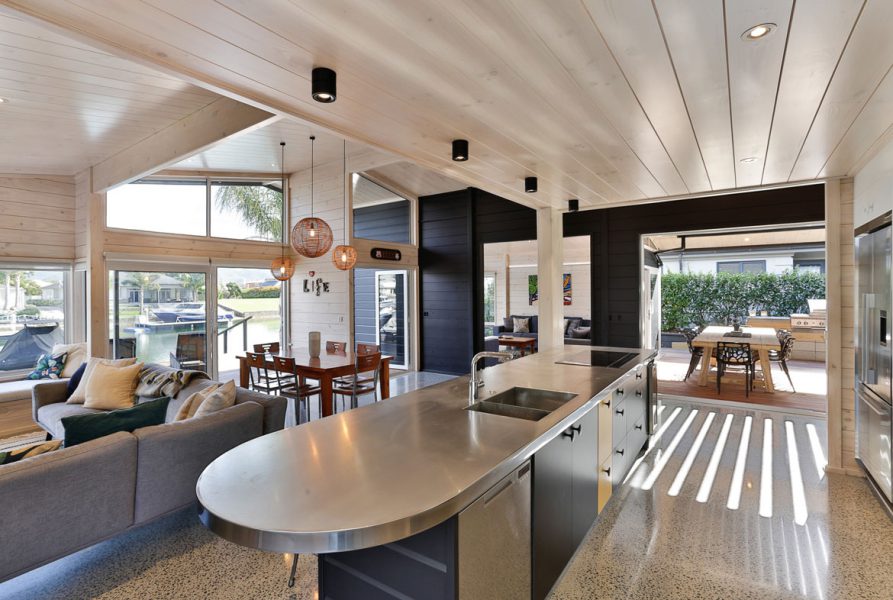 Lockwood Design and Build Home in Coromandel Peninsula Kitchen and Dining Room