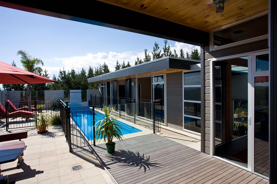 Lockwood Design and Build Home in Taradale Outdoor Area with Pool