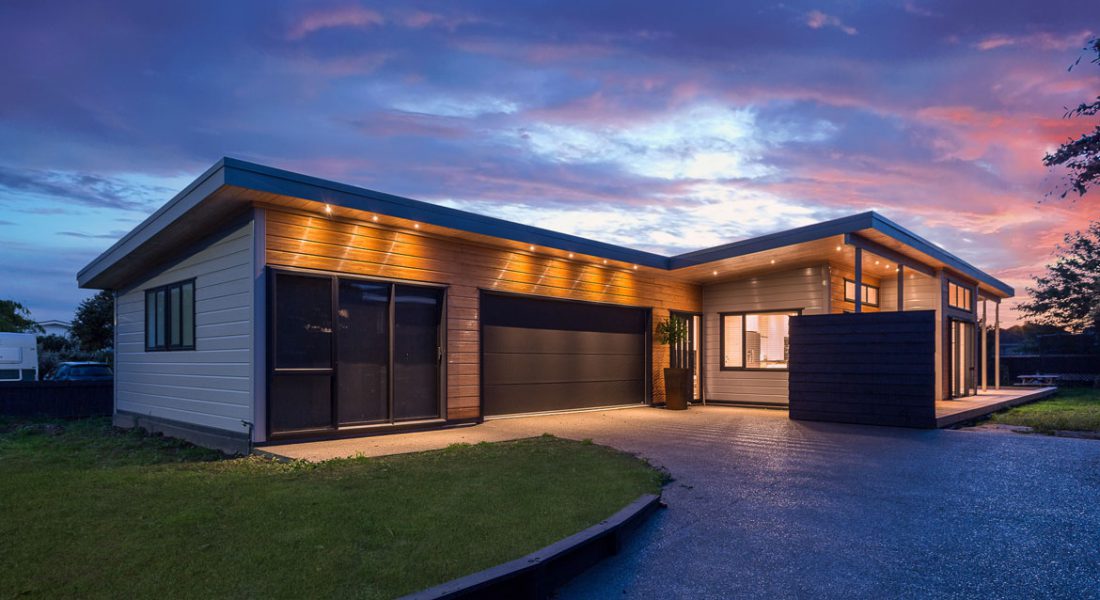 Lockwood Concept Design Home Exterior with Aluminum and VG Pine Cladding