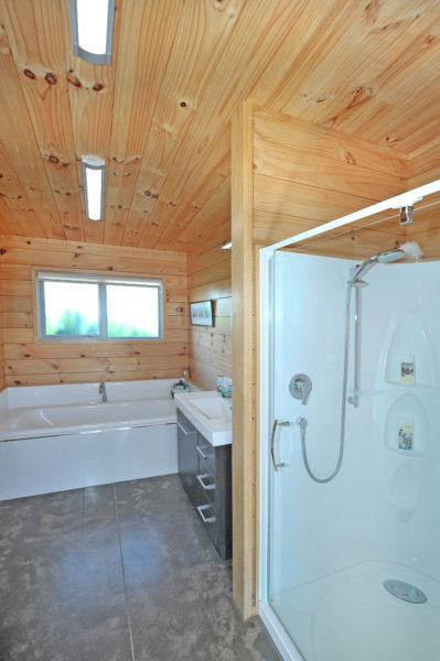 Lockwood Concept Design in Taranaki Bathroom with Spa Bath and Shower