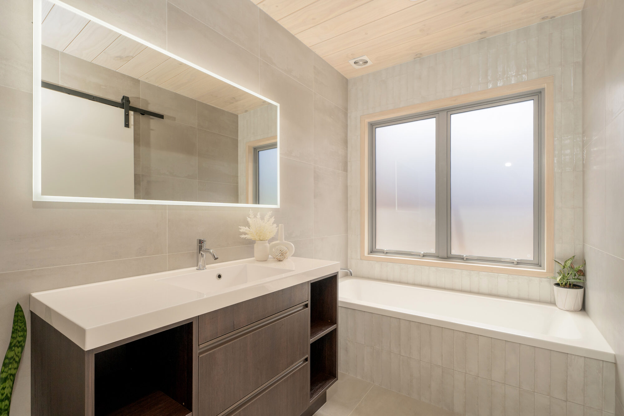 Timber Tiled Bathroom